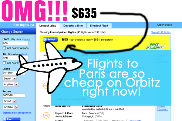 Flight to Paris are shockingly cheap on Orbitz right now! - The Boudoir ...